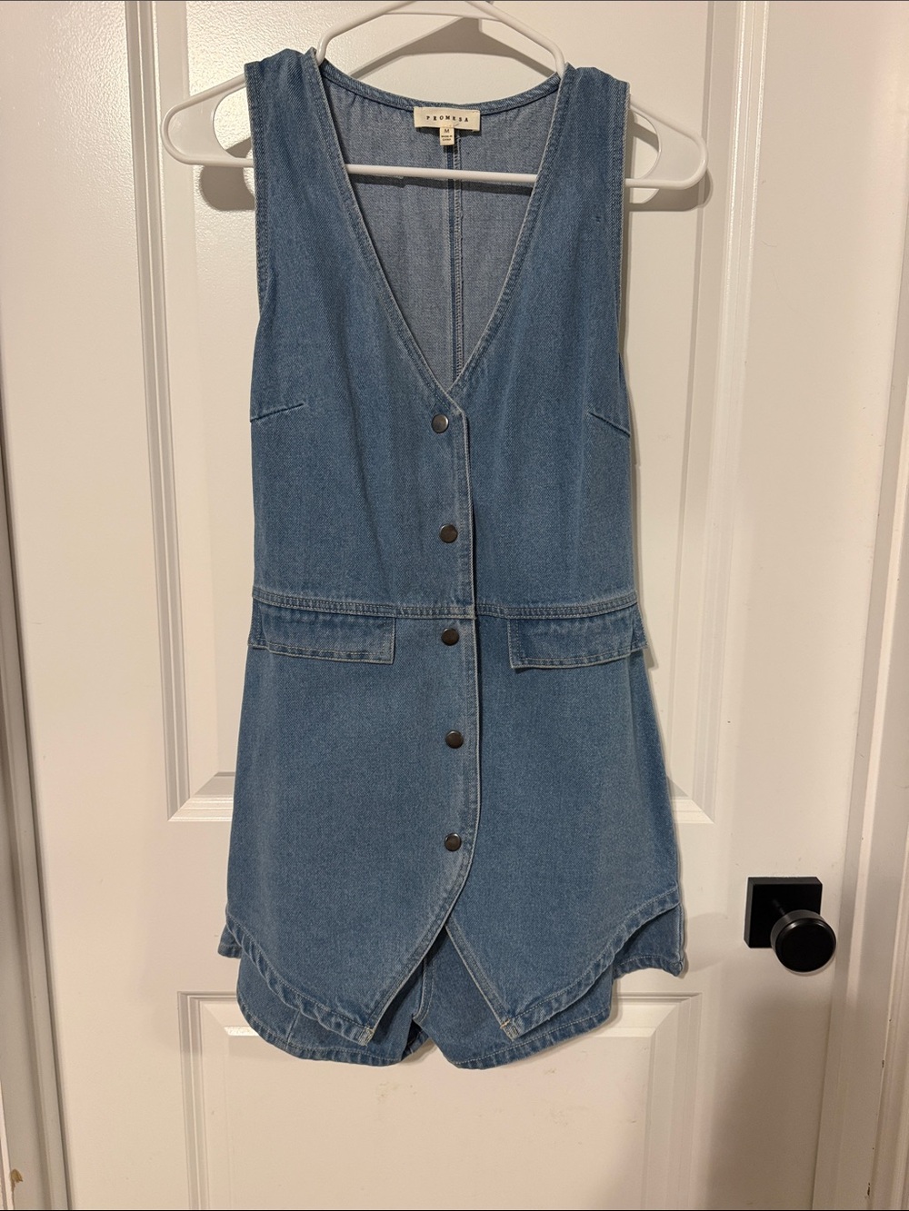 Denim romper